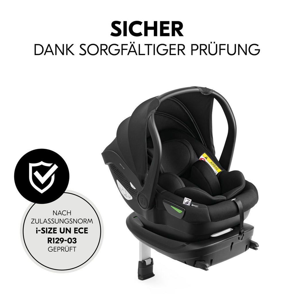 Babystol-sett Drive N Care i-Size 40-87 cm med justerbar hodepute