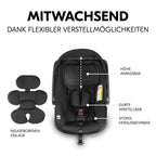 Babystol-sett Drive N Care i-Size 40-87 cm med avtagbart soltak