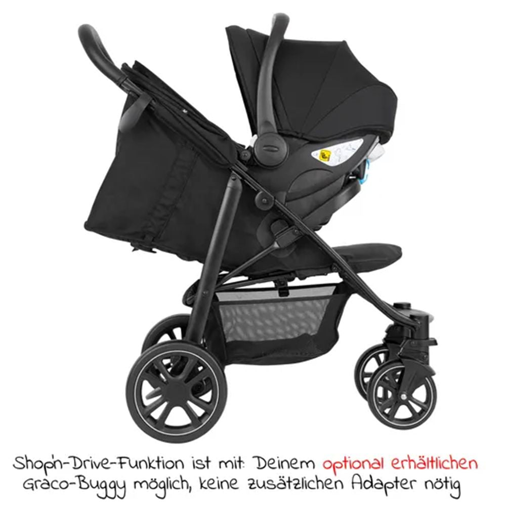 Babystol SnugEssentials i-Size 40-75 cm 3,66 kg svart ryggstøtte