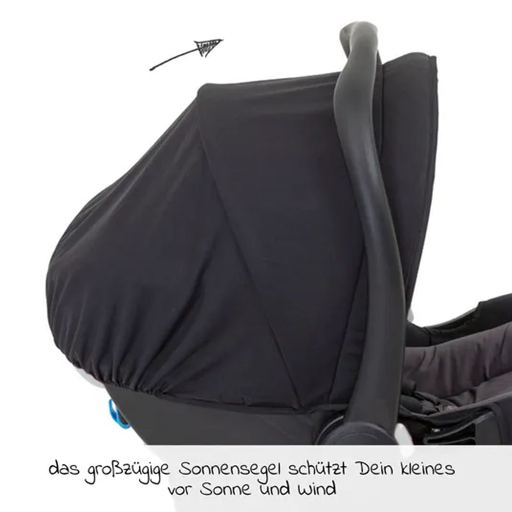 Babystol SnugEssentials i-Size 40-75 cm 3,66 kg svart sidestøtte