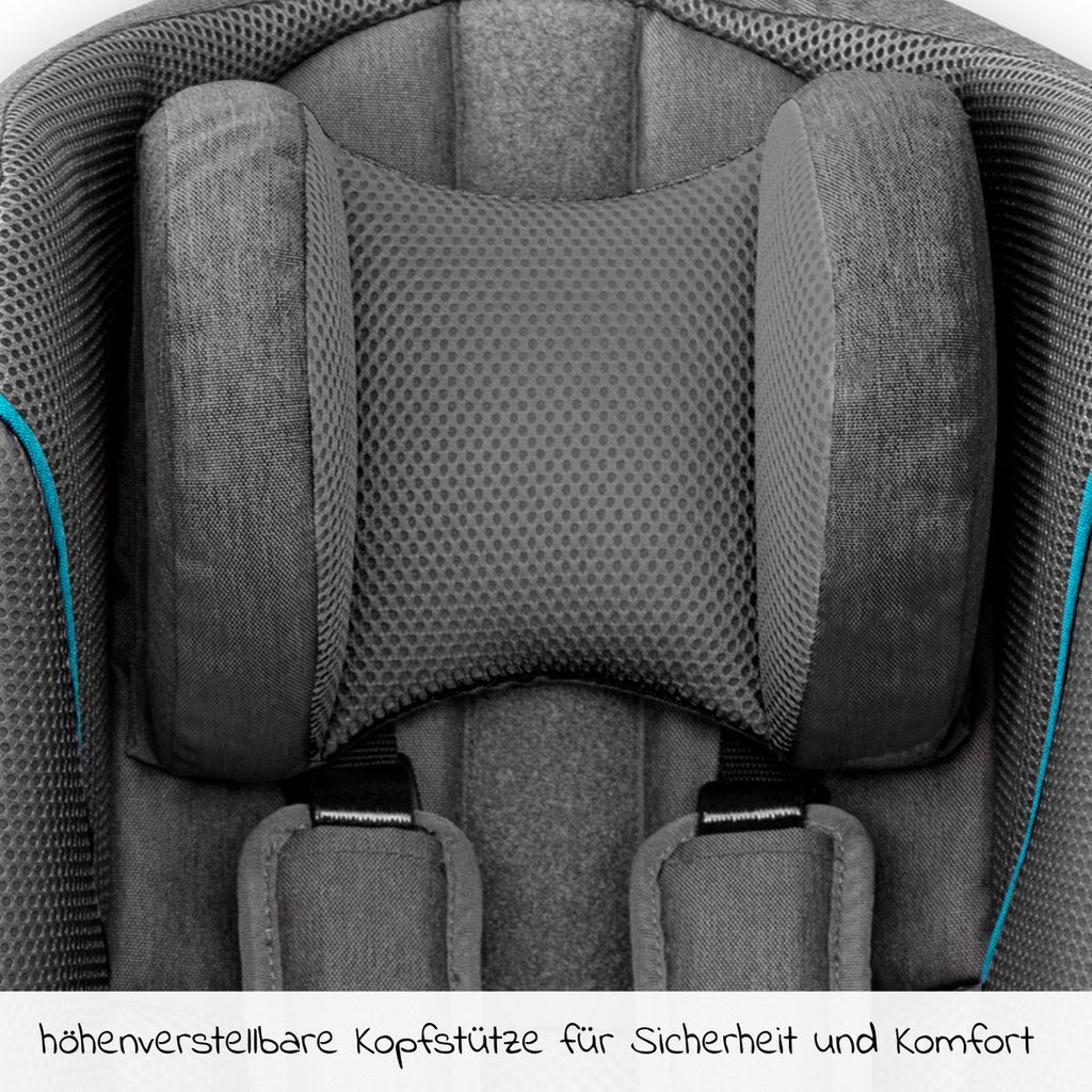 Babystol til sykkelvogn mørkegrå med Smart-Lock sikkerhetsbelte