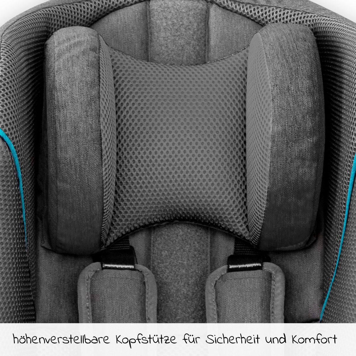 Babystol til sykkelvogn mørkegrå med Smart-Lock sikkerhetsbelte