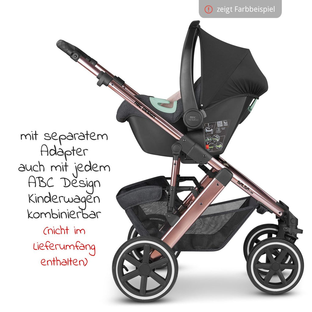 Babystol Tulip i-Size gruppe 0+ demonstrasjon av beltefeste
