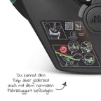 Babystol Tulip i-Size gruppe 0+ visning av ISOFIX-base
