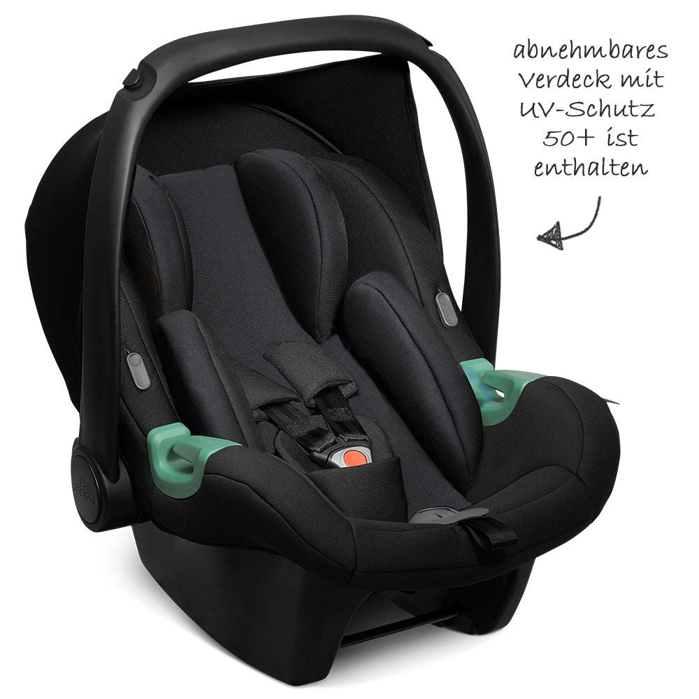 Babystol Tulip i-Size gruppe 0+ Black bakside