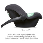 Babystol Tulip i-Size gruppe 0+ Street montert i bil