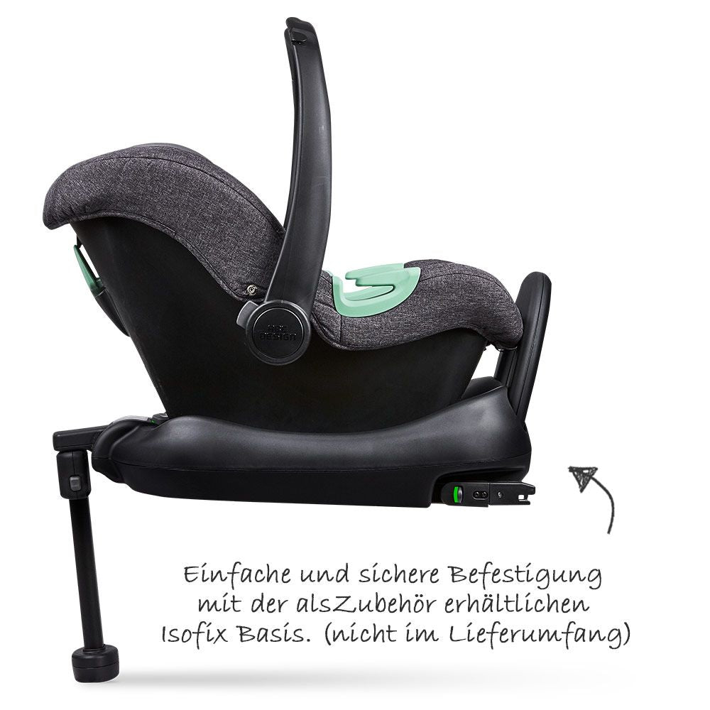 Babystol Tulip i-Size gruppe 0+ Street med solskjerm