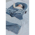 Babyteppe Classics patchwork 70x100 cm bomull montert i barnevogn