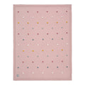 Babyteppe Dots finstrikk 80x110 cm økologisk bomull forfra