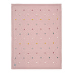 Babyteppe Dots finstrikk 80x110 cm økologisk bomull forfra