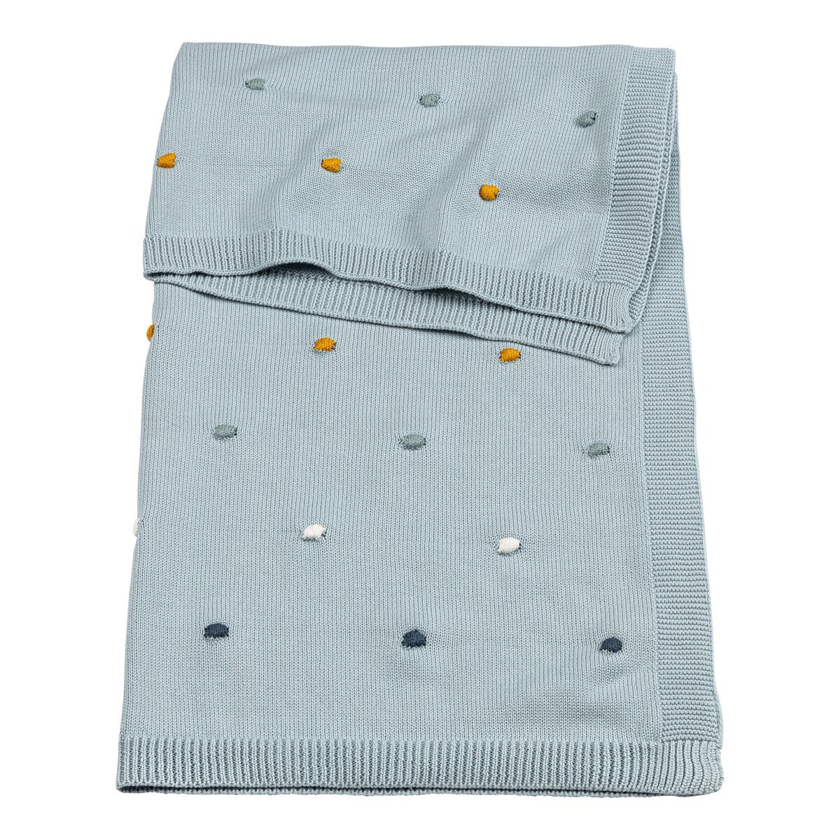 Babyteppe Dots strikket bomull 80x100 cm - BORNINO HOME