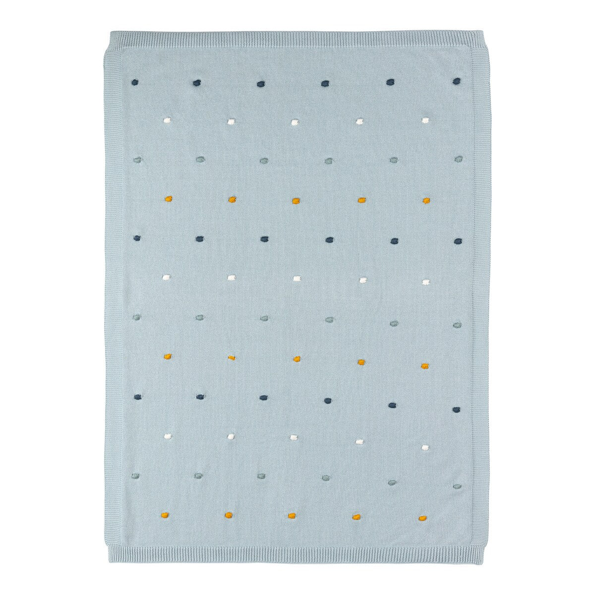 Babyteppe Dots strikket bomull 80x100 cm - BORNINO HOME