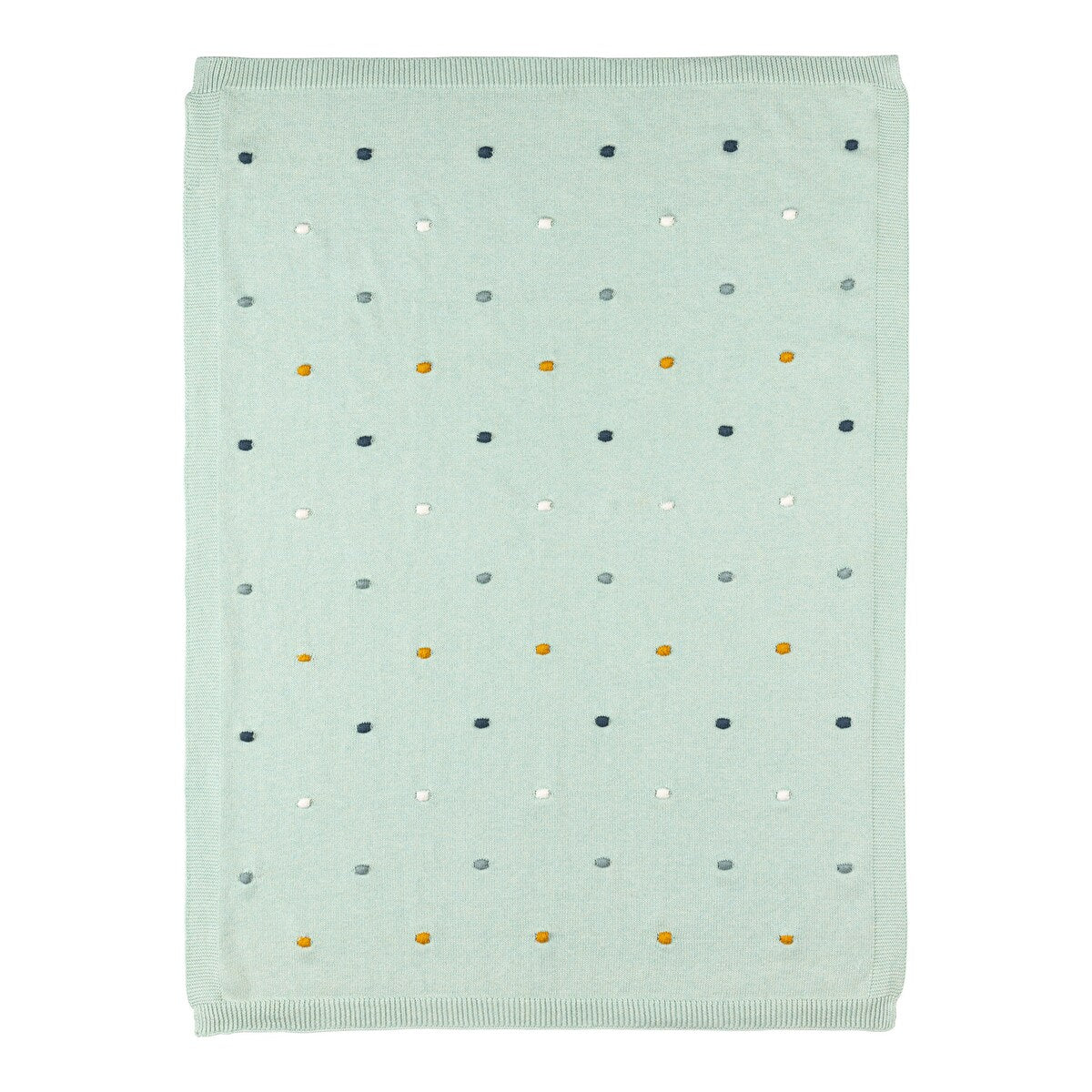 Babyteppe Dots strikket bomull 80x100 cm - BORNINO HOME