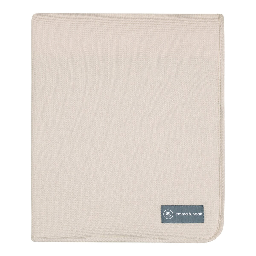 Babyteppe Essential Winter økologisk bomull 75 x 95 cm bakside med velours