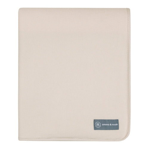 Babyteppe Essential Winter økologisk bomull 75 x 95 cm bakside med velours