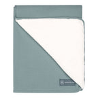 Nærbilde av tekstur på Babyteppe Essential Winter økologisk bomull 75 x 95 cm