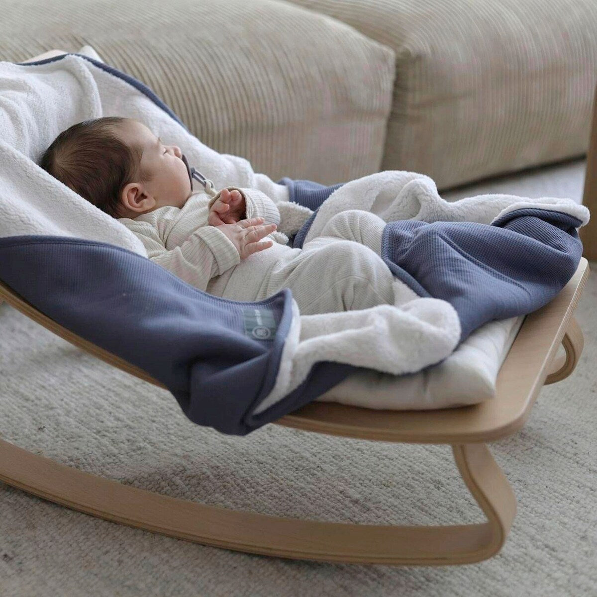 Babyteppe Essential Winter økologisk bomull 75 x 95 cm - emma & noah