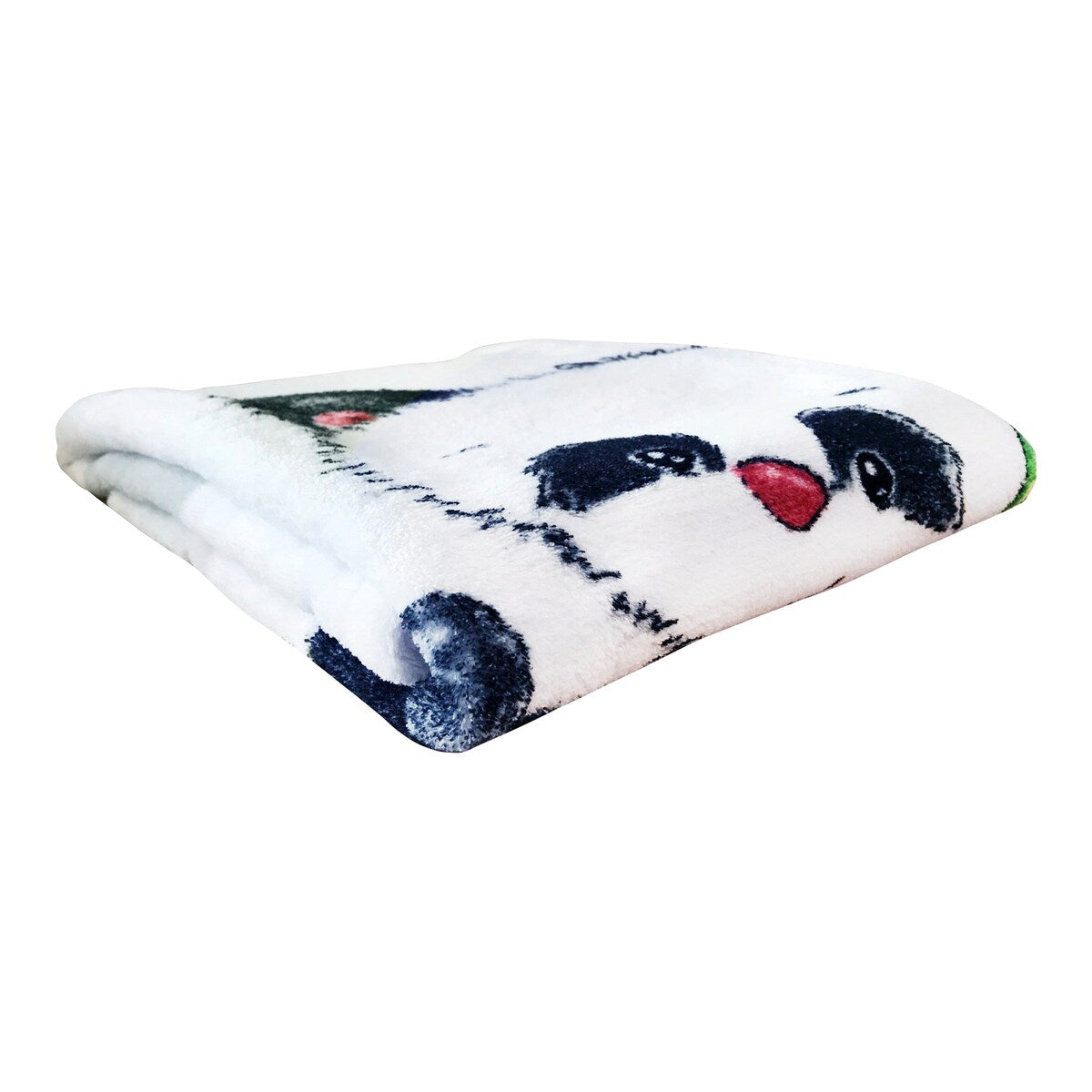 Babyteppe Fynn Panda mikrofiber 75 x 100 cm bakside detalj
