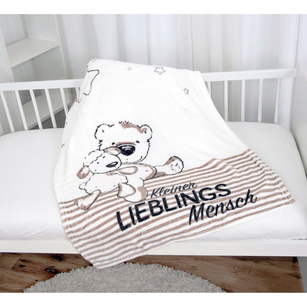Detalj av Babyteppe i mikrofiberplysj 75x100 cm materiale