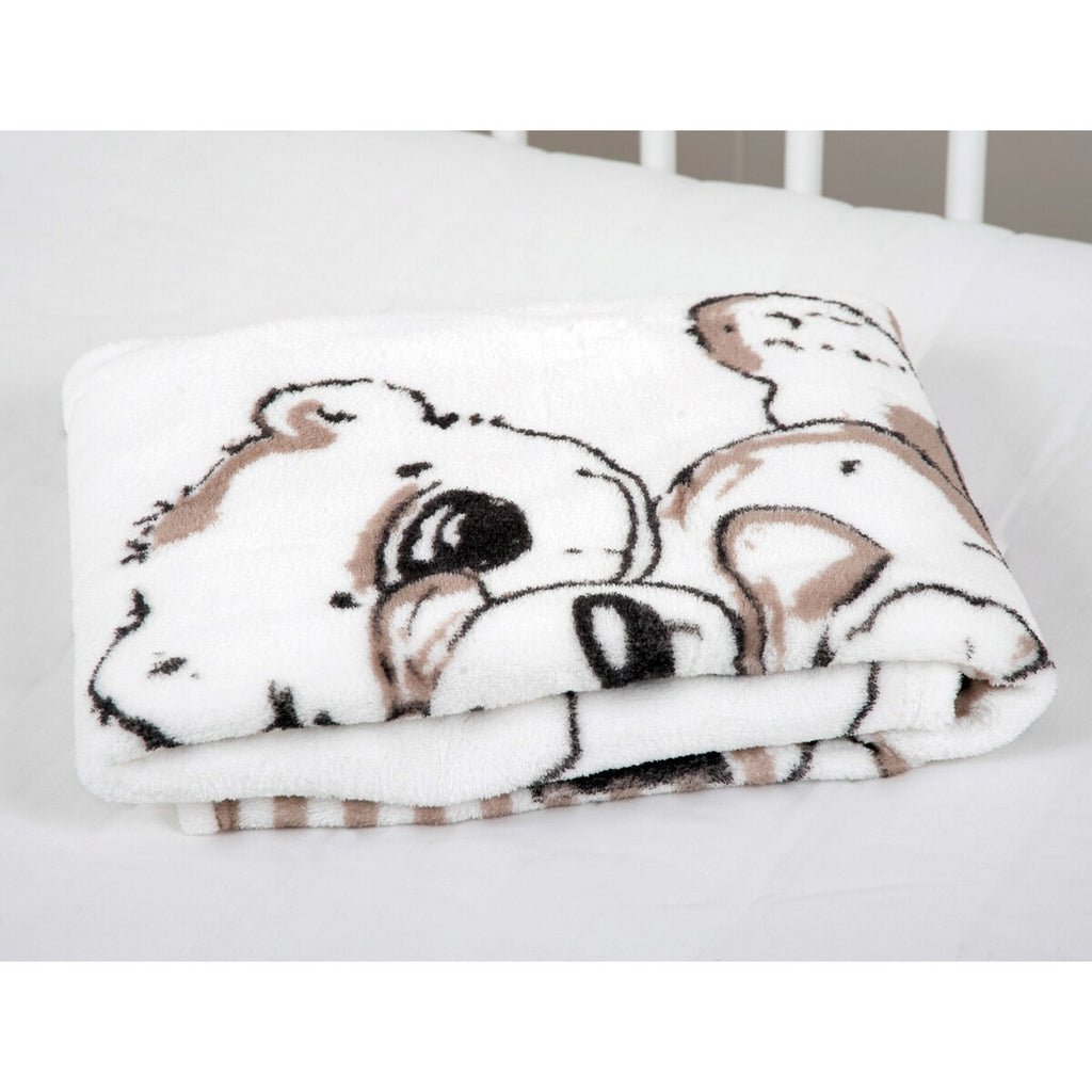 Babyteppe i mikrofiberplysj 75x100 cm brettet