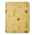 Babyteppe i plysj med andemotiv 75x100 cm forfra