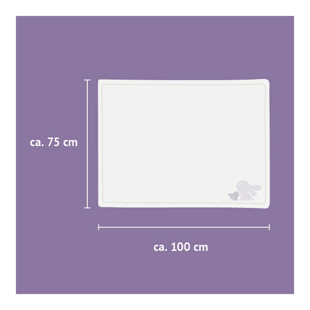 Babyteppe jersey 75x100 cm bomull - Träumeland