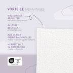 Babyteppe jersey 75x100 cm bomull - Träumeland