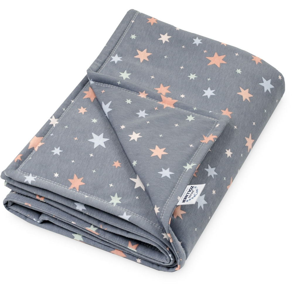 Babyteppe jersey bomull fôret 70x100 cm Shiny Stars - Zöllner for ekstra varme