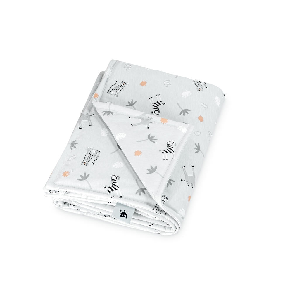 Babyteppe jersey fôret 70x100 cm savanne grå OEKO-TEX - Zöllner forfra