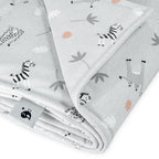Babyteppe jersey fôret 70x100 cm savanne grå OEKO-TEX - Zöllner detalj av stoff og fôr