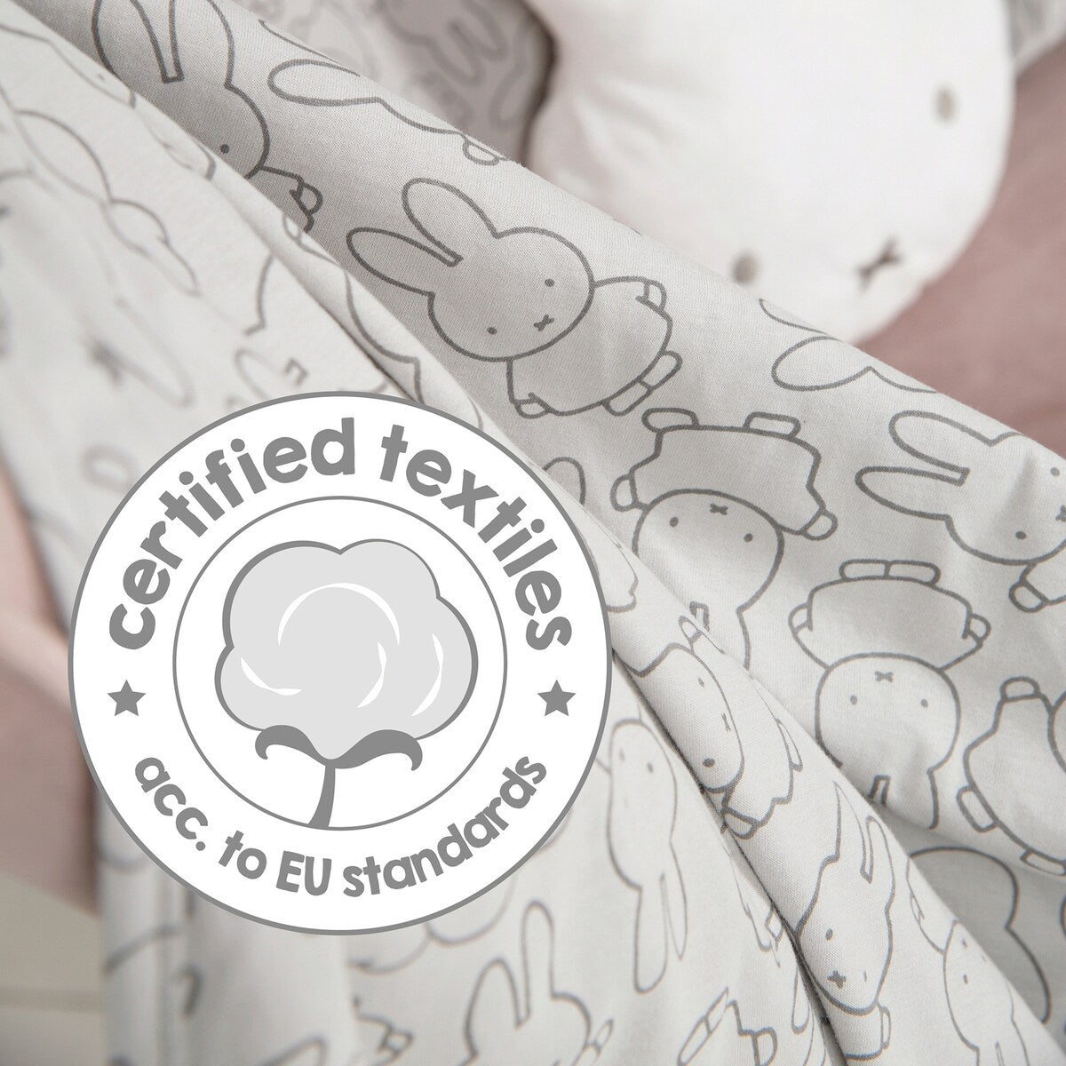 Babyteppe i jersey Miffy 100 % bomull - roba