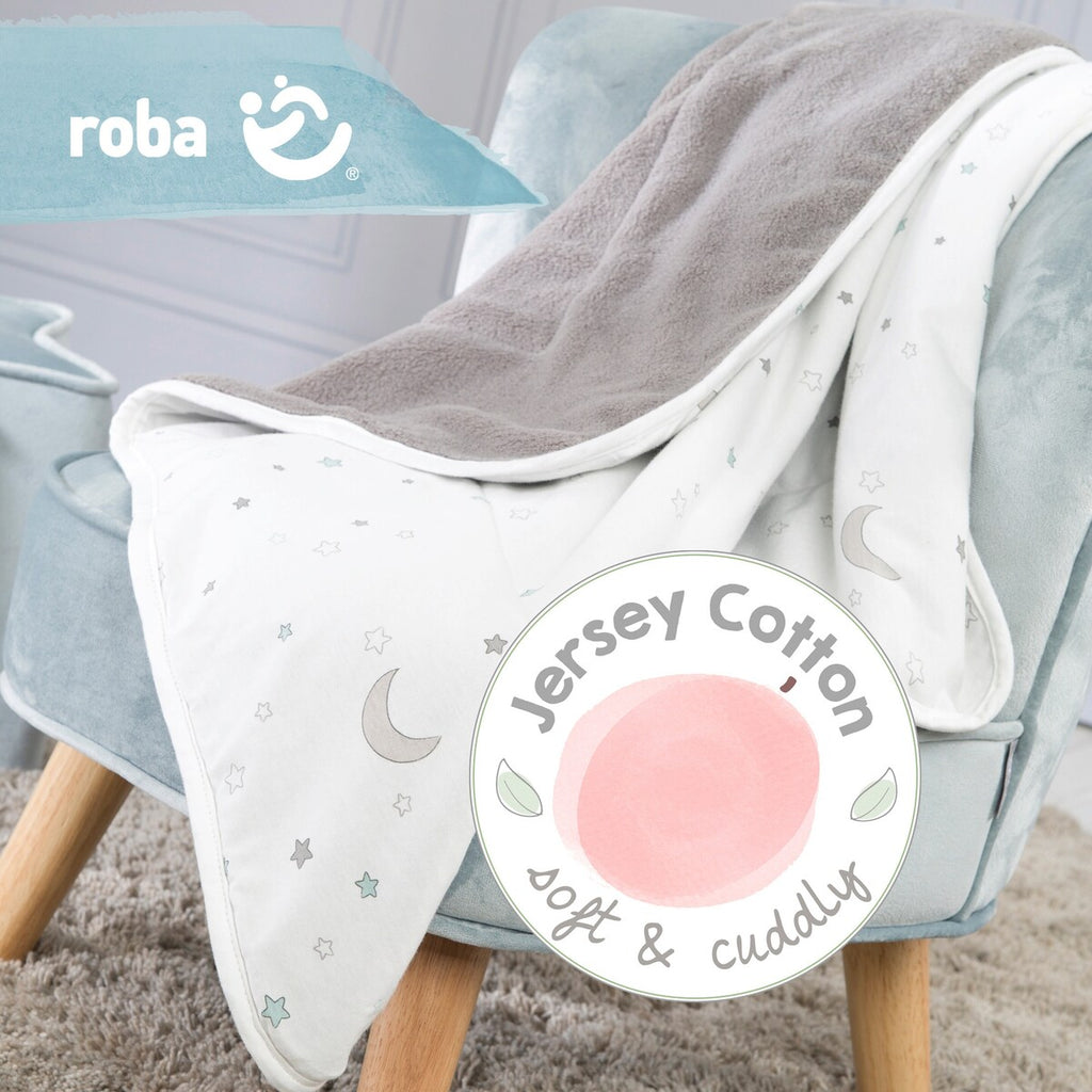 Babyteppe i jersey Sternenzauber 100 % bomull foldet