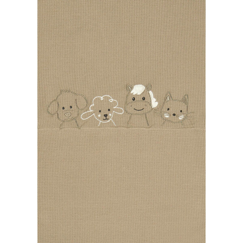 babyteppe jersey vaffelstruktur bomullsblanding 75x100 cm montert