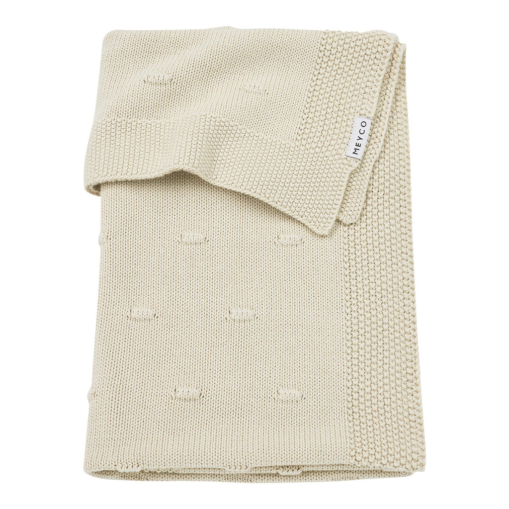 Babyteppe Knots strikket 75x100 cm 1.0 TOG bomull - Meyco Baby