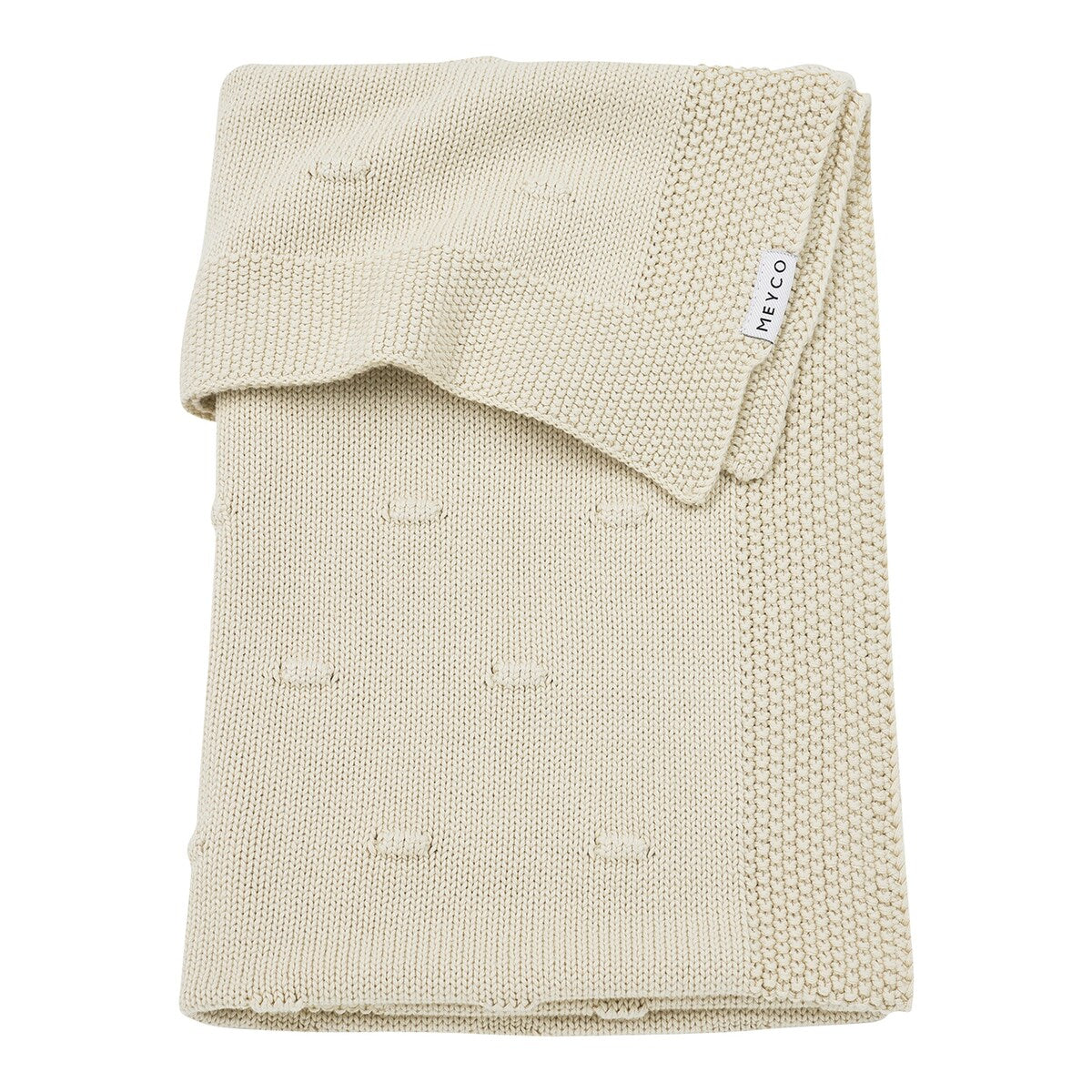 Babyteppe Knots strikket 75x100 cm 1.0 TOG bomull - Meyco Baby