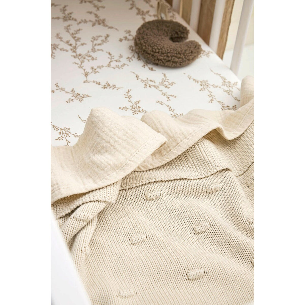 Babyteppe Knots strikket 75x100 cm 1.0 TOG bomull - Meyco Baby