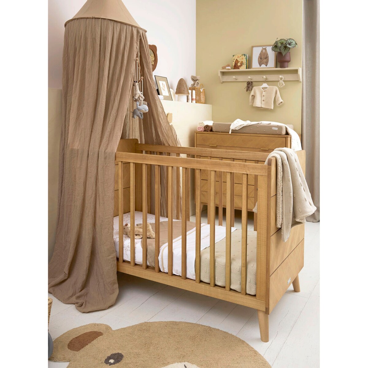 Babyteppe Knots strikket 75x100 cm 1.0 TOG bomull - Meyco Baby