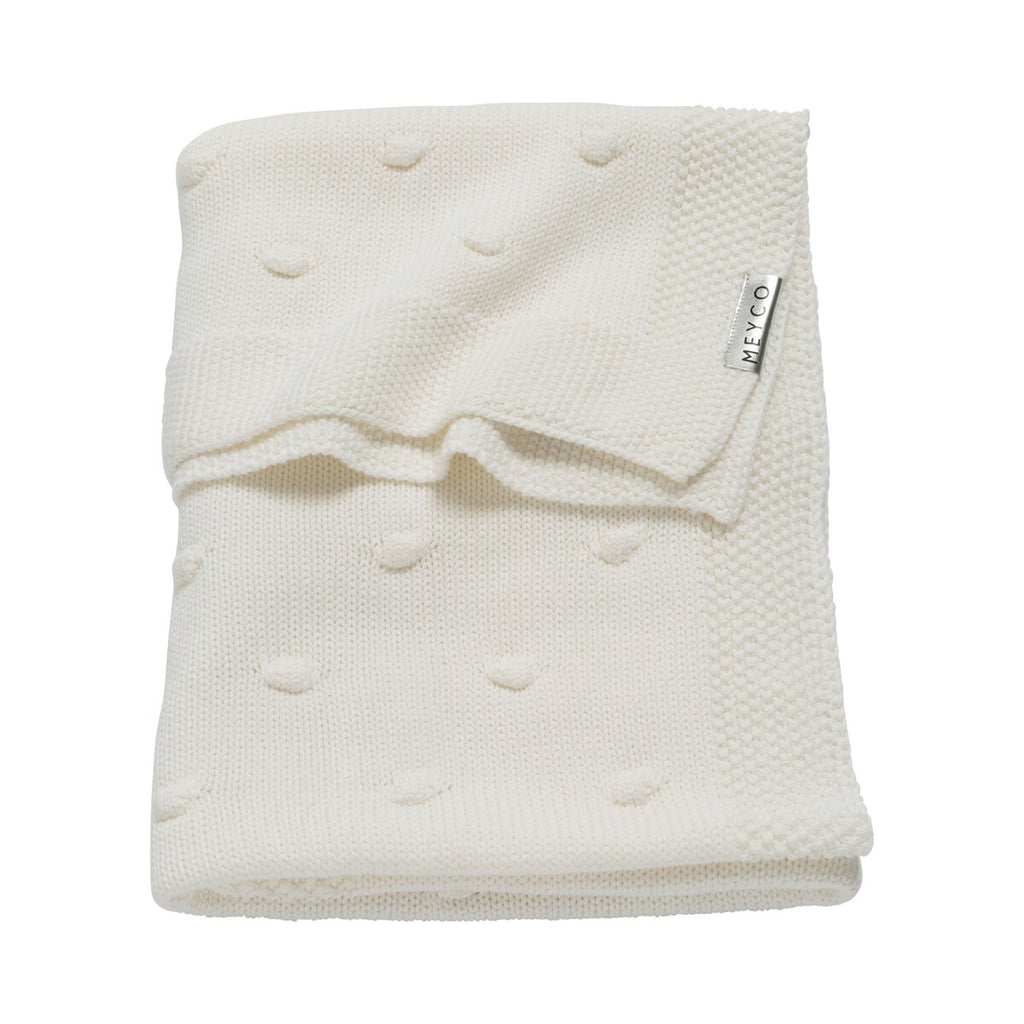 Babyteppe Knots strikket 75x100 cm 1.0 TOG bomull - Meyco Baby