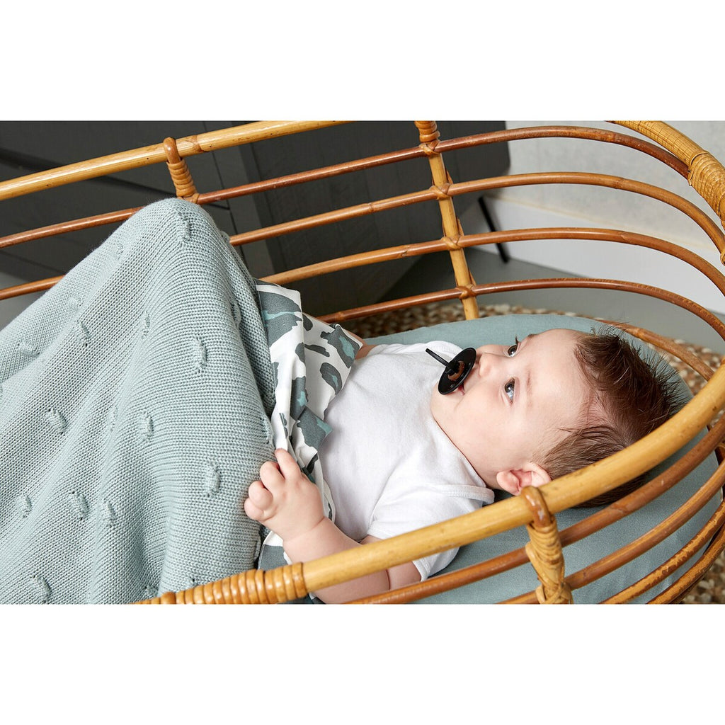 Babyteppe Knots strikket 75x100 cm 1.0 TOG bomull - Meyco Baby