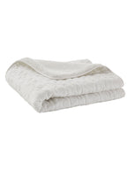 Montert Babyteppe måne og stjerner med teddyfleece 75x100 cm i barnevogn