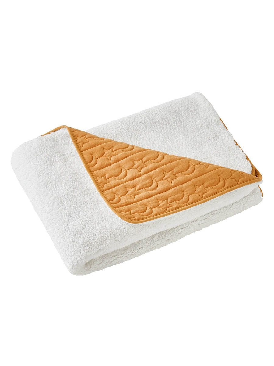 Babyteppe måne og stjerner med teddyfleece 75x100 cm - Vertbaudet