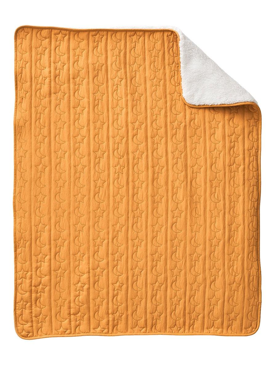 Babyteppe måne og stjerner med teddyfleece 75x100 cm - Vertbaudet