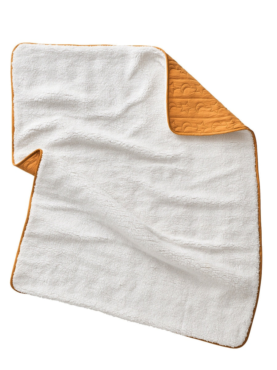 Babyteppe måne og stjerner med teddyfleece 75x100 cm - Vertbaudet