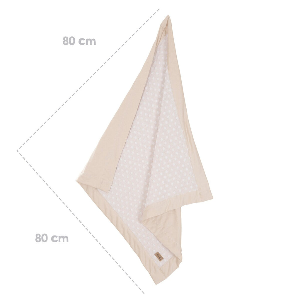 Babyteppe med prikkemønster 80x80 cm frosty almond - roba