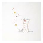 Babyteppe Mila bomullsblanding 100x135 cm bakside med blomsterprint