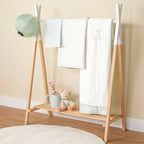 Babyteppe Mila bomullsblanding 100x135 cm montert i barnevogn