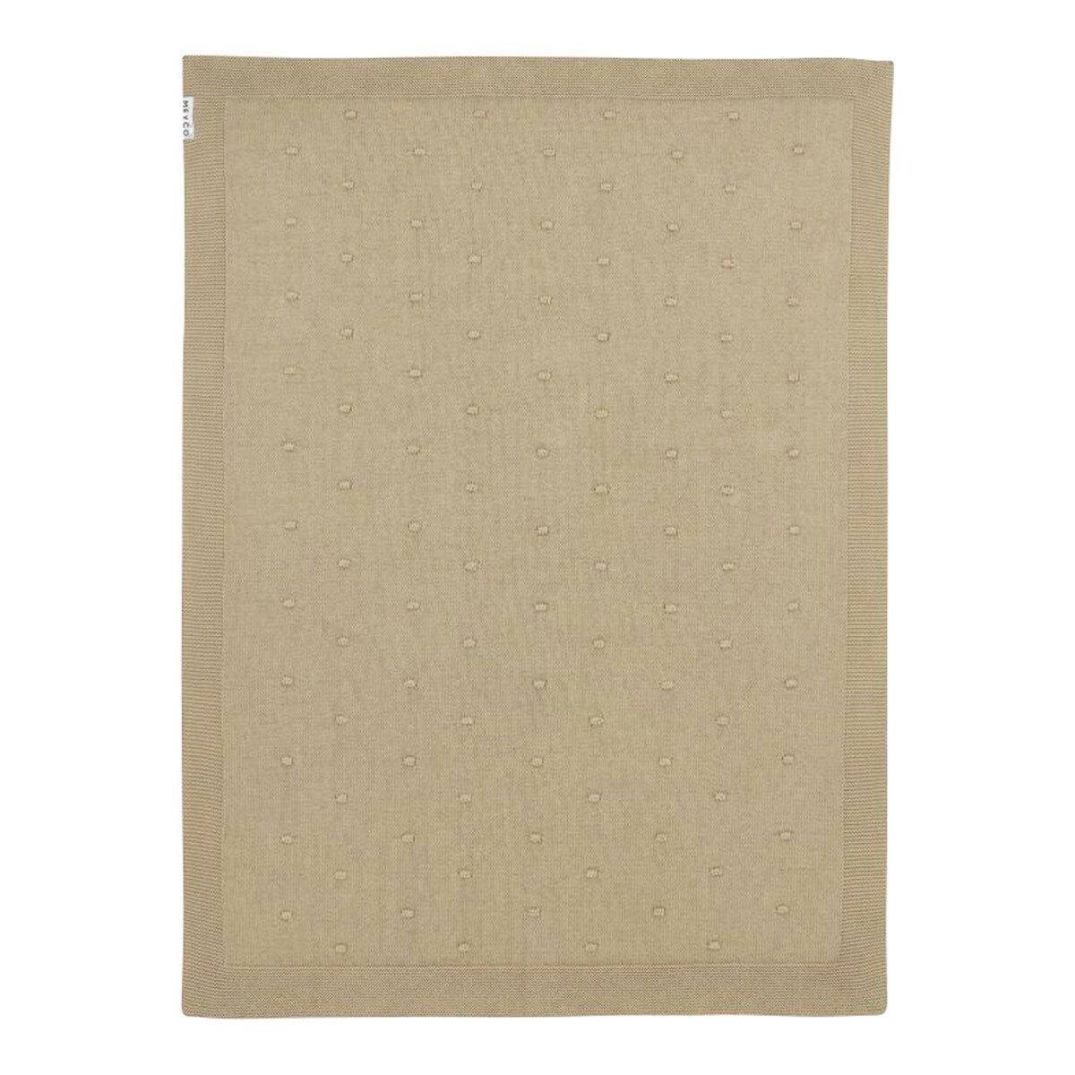 Babyteppe Mini Knots 75x100 cm 1.0 TOG bomull grovstrikk bakside