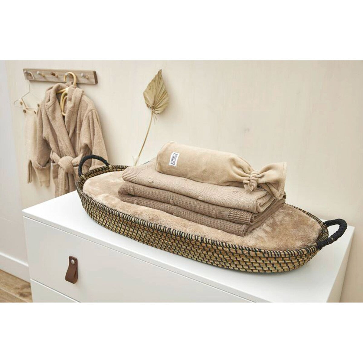 Babyteppe Mini Knots 75x100 cm 1.0 TOG bomull grovstrikk - Meyco Baby