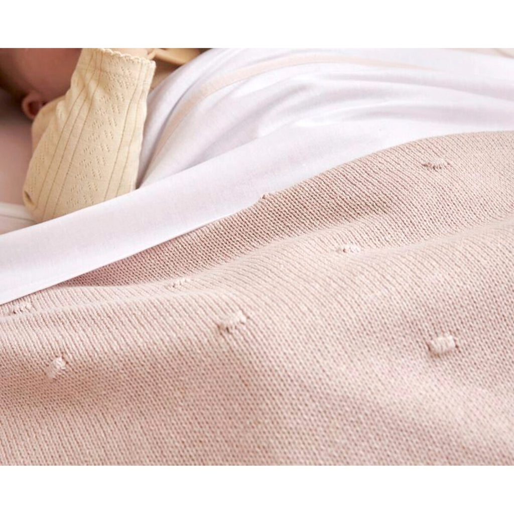 Babyteppe Mini Knots 75x100 cm 1.0 TOG bomull grovstrikk - Meyco Baby