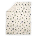 Babyteppe myk bomull 75x100 cm Forest Mouse Oeko-Tex bakside